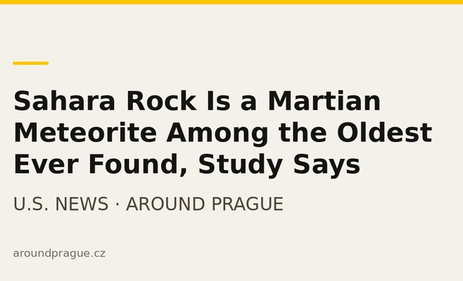 Sahara Rock Is a Martian Meteorite Among the Oldest Ever Found, Study Says