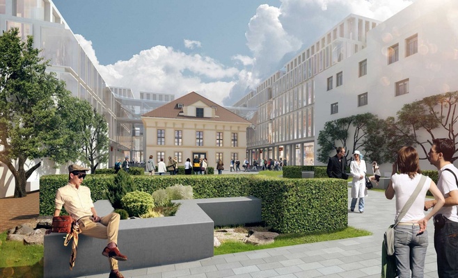 Фото: В центре Праги сносят старые дома для строительства нового торгово-административного центра