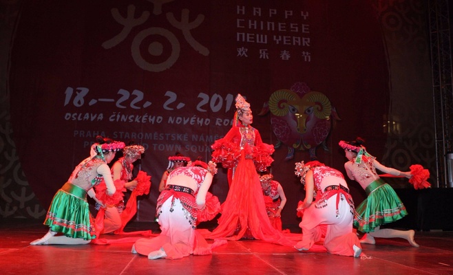Празднование китайского Нового года в Праге