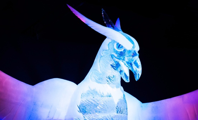 Фестиваль ледяных скульптур в ТЦ Galerie Harfa