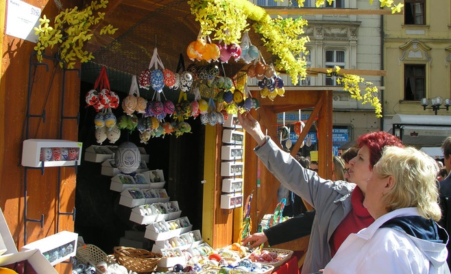 Пасхальные рынки на Вацлавской площади