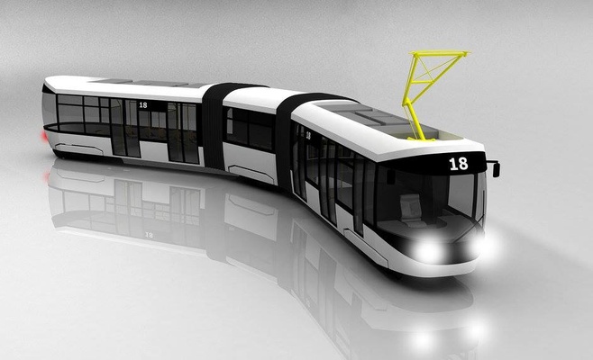 Студенты представители своё видение трамваев в Праге