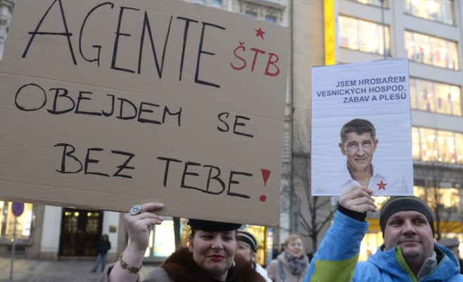 В Праге состоялось несколько демонстраций и памятных акций