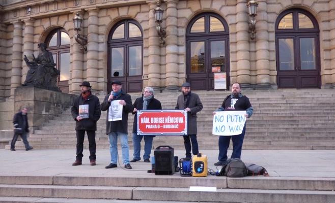 В Праге состоялась акция памяти Бориса Немцова