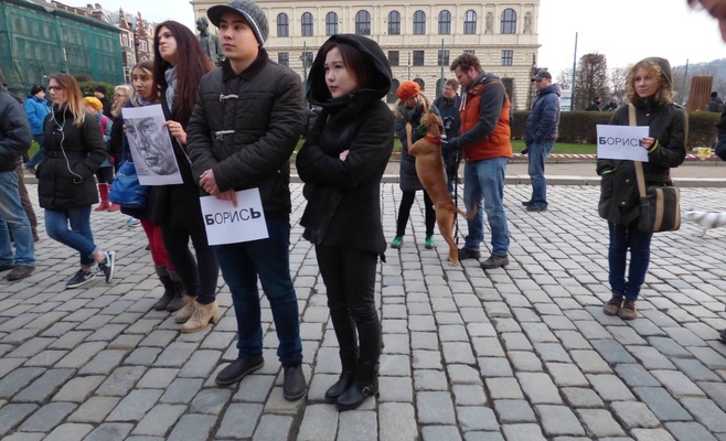 В Праге состоялась акция памяти Бориса Немцова