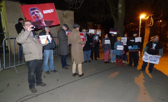В Праге состоялась акция памяти Бориса Немцова