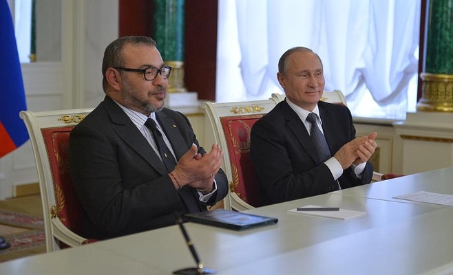 Король Марокко прилетел в Прагу