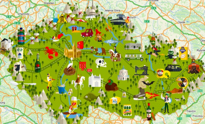 В Чехии представили уникальную карту к 1 апреля