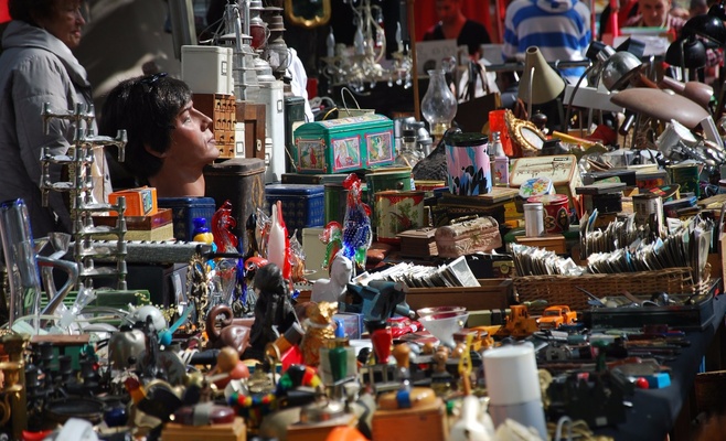 Блошиный рынок и пикник в парке Стромовка