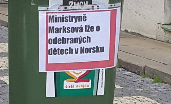 В Праге состоялась демонстрация против норвежской соцслужбы Barnevernet