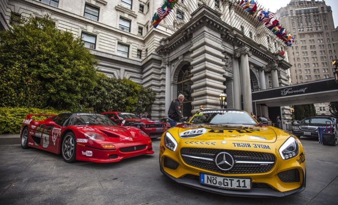 Легендарное ралли Gumball 3000 в Праге