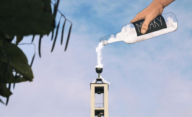 Чешская художница дорисовывает Прагу