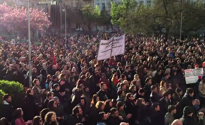 В Праге состоялась демонстрация против неонацизма в связи с «разукрашенными» кафе