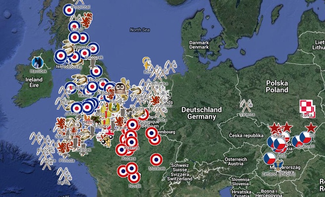 Чех составил уникальную карту мест, где пали чехословацкие лётчики