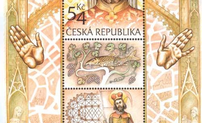 Чешская почта из-за ошибки в тексте изъяла тысячи марок с изображением Карла IV