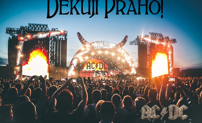 В Праге выступила легендарная группа AC/DC