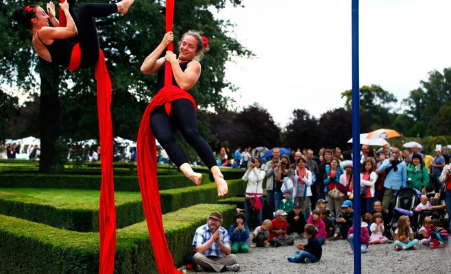 Сбор винограда в Тройском замке