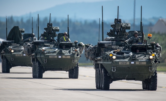 Военный конвой США покидает Чехию