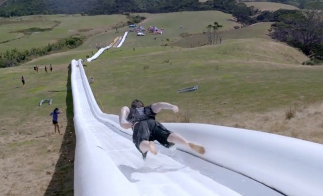 SLIDE Festival — 60-метровая водная горка в Праге