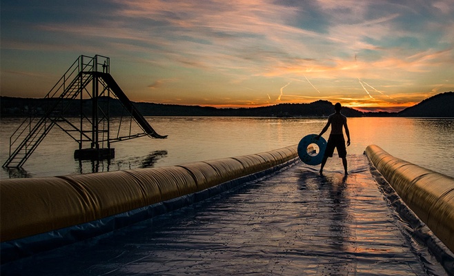 SLIDE Festival — 60-метровая водная горка в Праге