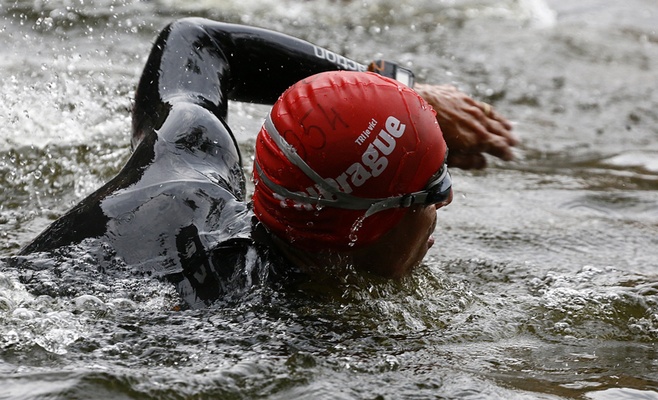 Триатлон в центре Праги