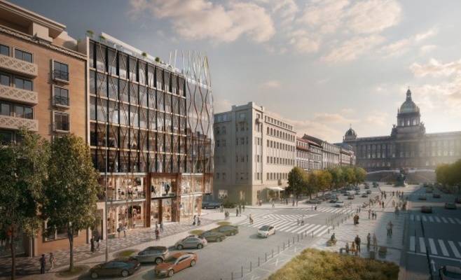 На Вацлавской площади появится современное строение