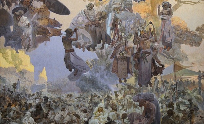 Моравский Крумлов хочет вернуть «Славянскую эпопею» Альфонса Мухи