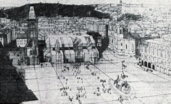 Достройка Староместской ратуши: невероятные предложения архитекторов