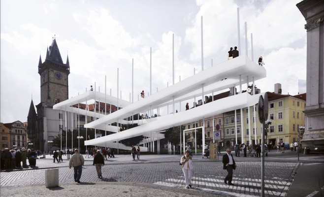 Достройка Староместской ратуши: невероятные предложения архитекторов