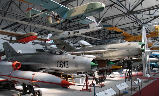 Постоянная экспозиция в музее авиации Кбелы